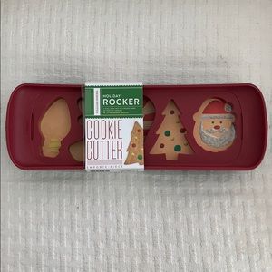 Holiday Cookie Cutters with Decorating Stencil.